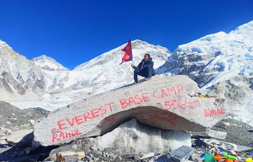 Everest base camp with island peak climbing.