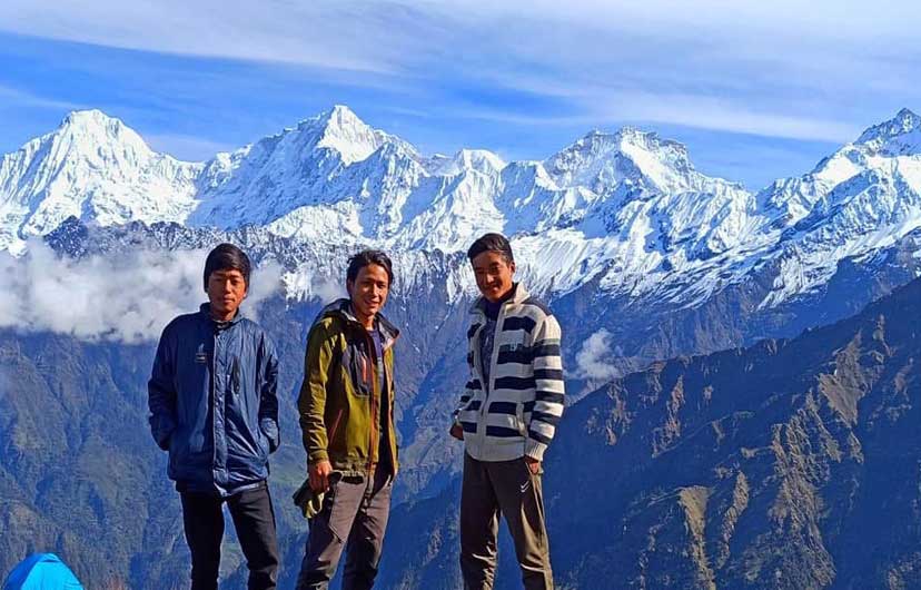 Stuning view of Ganesh himal guring ganeshg himal base camp trek